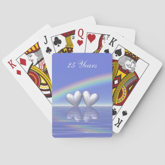 25e Jubileum Zilverharding Speelkaarten (Achterkant)