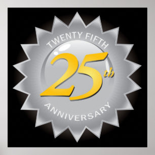 25e Jubileum Zilverzegel Poster
