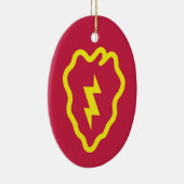 25e Kerstdivisie infanterie Keramisch Ornament (Rechts)