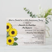 25e ou toute fête anniversaire Invitation tourneso (Debout devant)