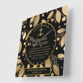 25e Pastor Priester Jubileum Cadeau Priesterwijdin Vierkante Klok (Hoek)