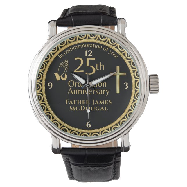25e priesterwijding PERSOONLIJK  Horloge (Voorkant)