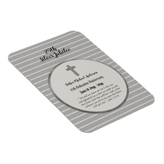 25e priesterwijding Zilveren Jubileum Priester Magneet (Rechterzijde)