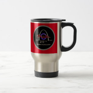 25e Red Travel Mug Reisbeker