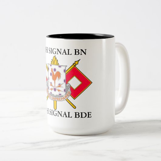 25E SIGNAAL BATTALION 160E SIGNAAL BRIGADE  TWEEKLEURIGE KOFFIEMOK (Voorkant rechts)