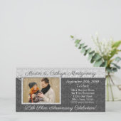 25e Silver Jubileum Damask met foto (Staand voorkant)