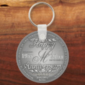 25e Silver Jubileum Monogram Sleutelhanger (Voorkant)