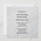 25e stijlvol zilver-Jubileum Save The Date (Achterkant)