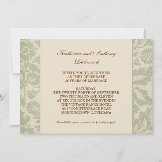 25e trouwdag kaart (Achterkant)