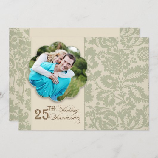 25e trouwdag kaart (Voorkant / Achterkant)