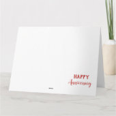 25e trouwdag rode hartballonnen bedankkaart (Achterkant)