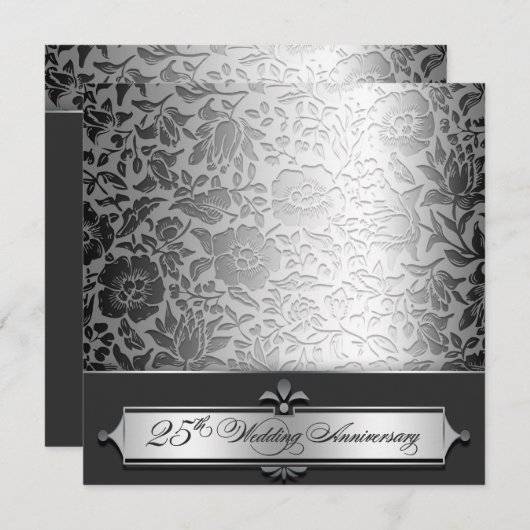 25e trouwdag - uitnodigingen (Voorkant / Achterkant)
