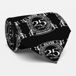 25e trouwdag zilvercrest stropdas