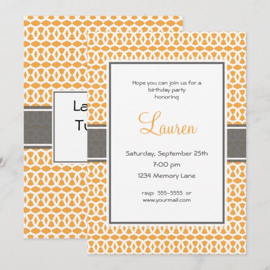 25e uitnodiging (Voorkant / Achterkant)