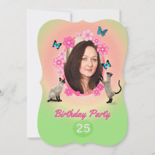 25e uitnodiging van de Birthday Party