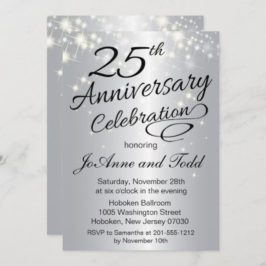 25e uitnodiging van het Jubileum (Voorkant / Achterkant)