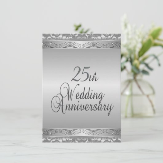 25e uitnodiging voor een Jubileum voor weddenschap (Staand voorkant)