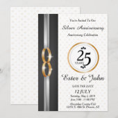 25e uitnodiging voor een Jubileum voor weddenschap (Voorkant / Achterkant)
