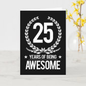 25e verjaardag (25 jaar Geweldige) Kaart (Gele Bloem)