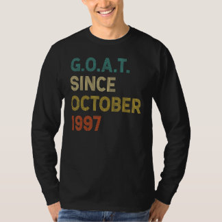 25e verjaardag 25 jaar oude geit sinds oktober 199 t-shirt