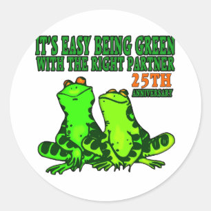 25e verjaardag b1 ronde sticker