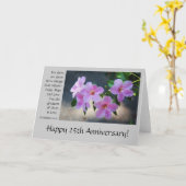 25e verjaardag, bloemig, bijbelvers over liefde kaart (Gele Bloem)