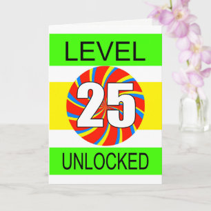 25e verjaardag computergamer kaart