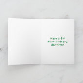 25e verjaardag: Fun Cake and Candles + Custom Name Kaart (Binnen)