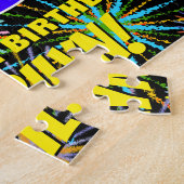 25e verjaardag: Fun, kleurrijk gevuurwerk Legpuzzel (Zijkant)