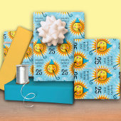 25e verjaardag inpakpapier