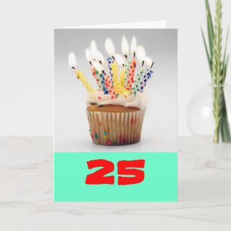 25e verjaardag Kaart