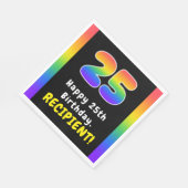 25e verjaardag: Regenboogspectrum # 25, Aangepaste Servet (Hoek)