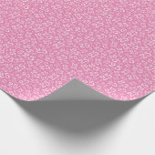 25e verjaardag Roze/White Random Number Pattern 25 Cadeaupapier (Hoek)