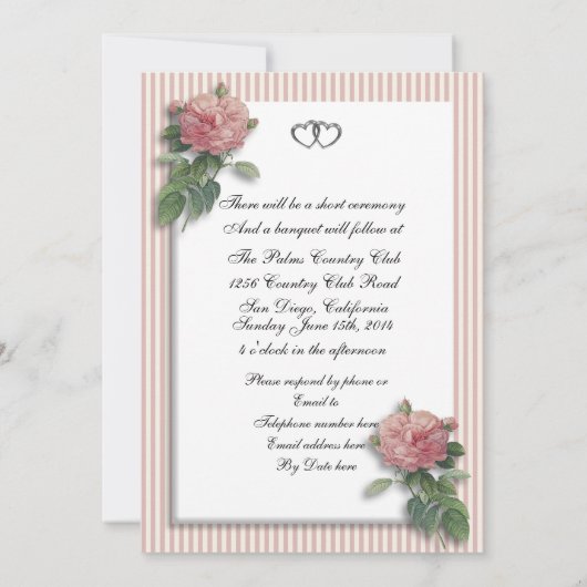 25e verjaardag rozen kaart (Achterkant)