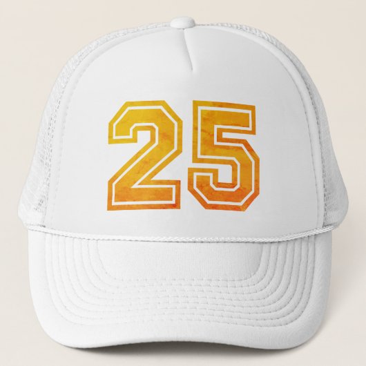 25e verjaardag Trucker Hat Trucker Pet (Voorkant)