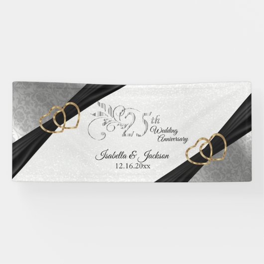 25e Zilver Jubileum / Dagen Spandoek (Horizontaal)