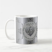 25e zilveren bruiloft Jubileum Mok (Links)