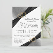 25e Zilveren Hart jubileumdesign Kaart (Staand voorkant)