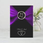 25e Zilveren Huwelijksjubileum - Giraffe Patroon Kaart (Staand voorkant)