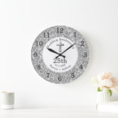 25e zilveren huwelijksjubileum Glitter Religieus Grote Klok (Huis)