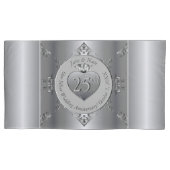 25e zilveren huwelijksjubileum kussensloop (Voorkant-Links)