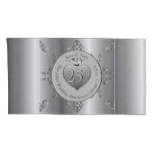 25e zilveren huwelijksjubileum kussensloop (Achterkant-Rechts)