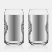 25e Zilverweddenschap Jubileum Blikvorm Glas (Rechts)