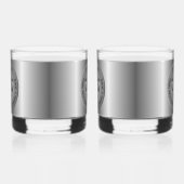 25e Zilverweddenschap Jubileum Whisky Glas (Rechts)