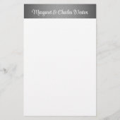 25e Zilverweddenschap op maat Briefpapier (Achterkant)