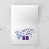 25ème Carte personnalisable d'anniversaire (Intérieur)