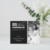 25ème fête d'anniversaire - invitations de photo (Debout devant)