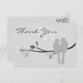 25ème Merci de perruches d'anniversaire (Devant / Derrière)