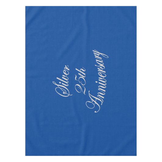 25ème Nappe argentée d'anniversaire (Devant)