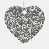 25ème ORNEMENT ARGENTÉ ÉLÉGANT de CADEAU (Dos)